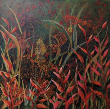 Barve jeseni (Mešana tehnika - 40x40) Irena Gorenc